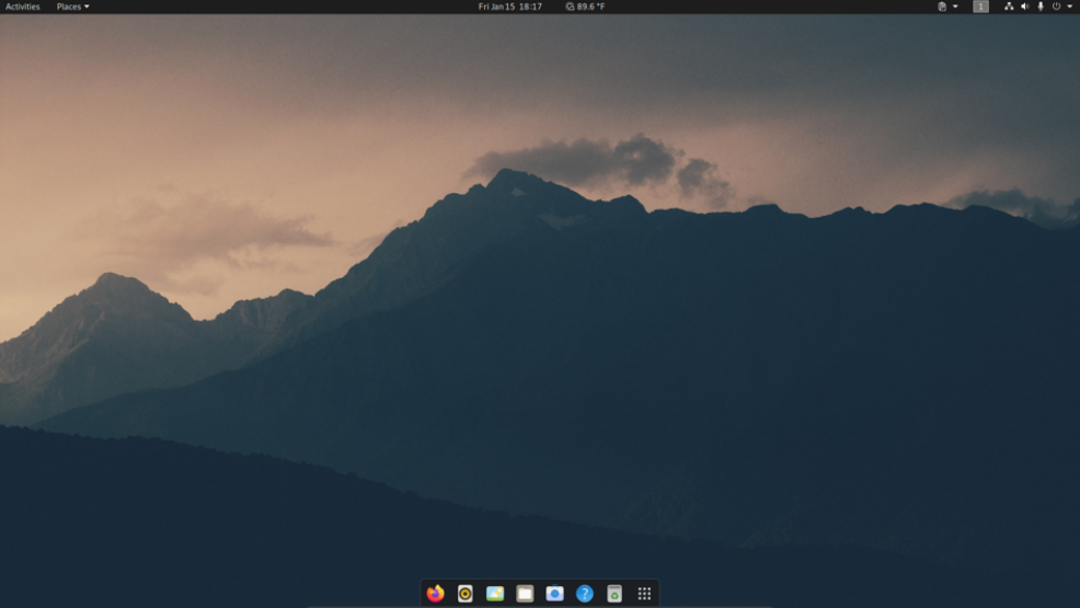 vanilla gnome 3 desktop